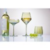 tag Chelsea Iridescent Optical Stemless Wine Glasses 14oz Green Drinkware Perfect for Everyday Use - 2 of 2