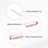 Unique Bargains Durable Multipurpose Iron Badge Brooch Pin Backs Safety Clasp 60 Pcs - 2 of 4