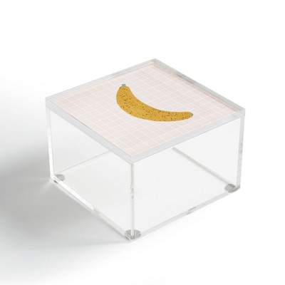 Hello Twiggs Yellow Banana 4" x 4" Acrylic Box - Deny Designs