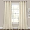 Luxury Regency Faux Silk Two Tone Tassel Window Curtain Panels Wheat 52x84 Set - 3 of 4