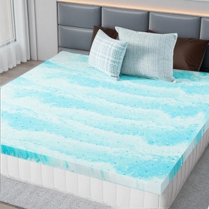 FURNIinspire Mattresses Memory Foam Cooling Gel Mattress Bed Topper For Back Pain - 1 of 4