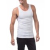 Pro Club Men's Ultra-Soft Ringspun Cotton A-Shirt Tank Top Muscle Under Shirt - 3 of 4