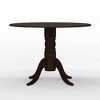 Glenwillow Home 42" Round Double Drop-Leaf Dining Table + Spindle Back Dining Chairs Dining Set - 4 of 4
