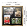PosterPalooza | Metallic Gold Bronze Finish Collage Frame - Black Mat, 20 Frame Sizes, UV Acrylic - 2 of 4
