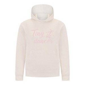 Everyday Kids Ballerina Tiny Dancer Girls Pullover Hoodie – Pink Ballet Slippers Sweatshirt - 1 of 4
