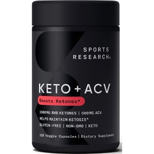 Sports Research Keto+ACV - 120 veggie capsules - 1 of 2