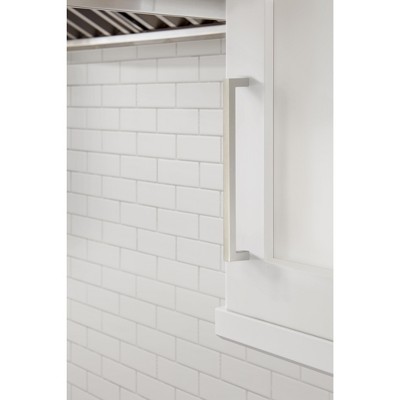 Monument 7-9/16 inch Satin Nickel Cabinet Pull with Mounting Hardware