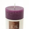 FONTOI Rustic Pillar Candle, Wax Candle for Home Decor, Warm Glow for Relaxation, Celebrations & Everyday Use, Burgundy, 3"*7"*3" - 4 of 4