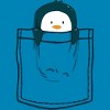 Men's Design By Humans Pocket Penguin By radiomode T-Shirt - 2 of 3
