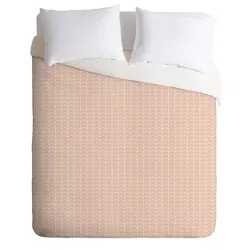 Little Arrow Design Co Boreas Chevron Comforter Set Pink - Deny Designs