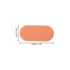 Unique Bargains 2-Layer Sponge Multifunctional Nail File Manicure Tool Orange 10 Pcs - 2 of 4
