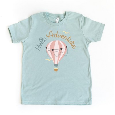 The Juniper Shop Hello Adventure Balloon Girls Short Sleeve Tee