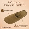 CUSHIONAIRE Heath Genuine Suede Leather Mens Clogs with Memory Foam Comfort, Easy Slip On Slides for Men - 3 of 4