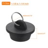 Unique Bargains Rubber Flexible Bathtub Sink Drain Stoppers with Hanging Ring 2 Pcs - 2 of 4