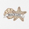 Linum Home Textiles Set of 2 Beach Life Hand Towels : Microfiber, Machine Washable, Non-Slip Backing - 2 of 3