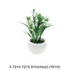 Unique Bargains Artificial Plants Narcissus Plastic 4.72"x4.72"x5.91" 1 Pcs - 3 of 4