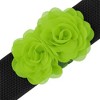 INSPIRE CHIC Women's Elastic Wide Double-Flower Stretch Corset Waist Belt 1 Pc - 2 of 4