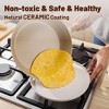 Itopfox Ceramic Nonstick Cookware Set, Non-toxic Healthy Pots and Pans with Ceramic Coating, Dishwasher & Oven Safe, Induction Compatible, 13-Piece - 3 of 4
