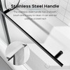 Sleek Frameless Shower Enclosure for Bathtubs, 6mm Thick SGCC Safety Tempered Glass, Pivot-style Tub Shower Door - 3 of 4