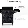 Byootique Rolling Makeup Train Case Cosmetic Trolley Organizer Mermaid Black - 3 of 4