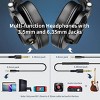 OneOdio A71 Hi-Res Studio Recording Headphones - Wired Over Ear Headphones, with Stereo Sound, 3.5/6.35MM Jack for PC Computer DJ Guitar Black - 3 of 4