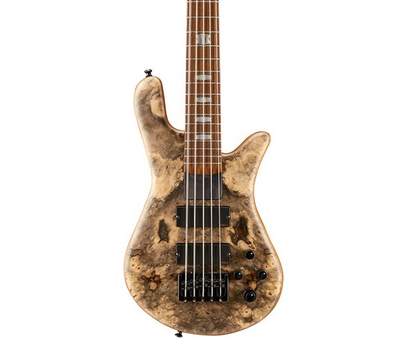 Spector USA NS-5H2-EX Buckeye Burl Top 5-String Bass Guitar Buckeye Burl Natural