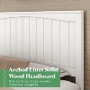 AMERLIFE Solid Wood Bed Frame, Mid Century Platform Bed with Arched Lines Headboard - 4 of 4