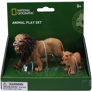 National Geographic Lion and cub Figurines, 2 pc - 1 of 1