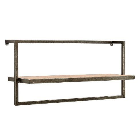 Black Wall Shelf Metal Floating Shelves Small Shelf Industrial