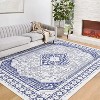Vintage Boho Printed Area Rugs for Living Room,Stain Resistant Washable Rug,Large Soft Low Pile Carpet for Bedroom/Dining Room - 2 of 4