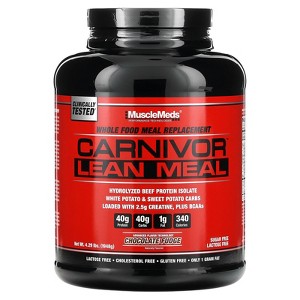 MuscleMeds Carnivor™ Lean Meal, Chocolate Fudge, 4.29 lbs (1,948 g) - 1 of 4
