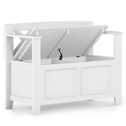 Halifax Small Entryway Storage Bench White Wyndenhall Target