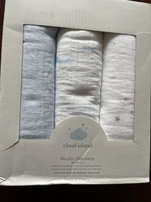 Muslin Swaddle Blankets 3pk Cloud Island Clouds Target