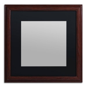 Trademark Fine Art 16"x16" Heavy Duty Wood Frame with Black Mat - 1 of 3