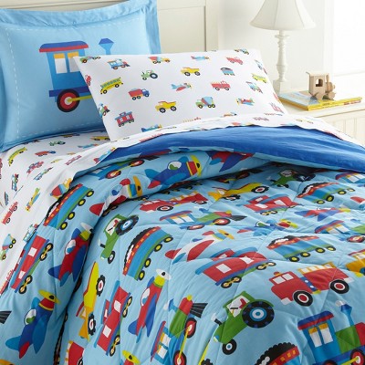 Transportation 7 pc Cotton Bed in a Bag - Full
