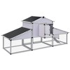 Chicken Coop Silver, Black Aluminum, Iron wire mesh, MDF Large vidaXL - 4 of 4