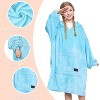Catalonia Oversized Blanket Hoodie Sweatshirt for Kids, Wearable Fleece Pullover with Large Front Pocket, Teen Boys Girls Gift - 3 of 4