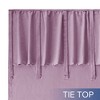 Awesome Home  Recycled Cotton Blend Ruffle Tie Top Curtains Pair - 3 of 4
