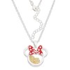 Disney Minnie Mouse Womens Silver Plated Birthstone Shaker Necklace, 18+2" - 3 of 4