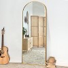 DOMETOUR Black/Gold Metal Arch Stand Full Length Mirror - 2 of 4