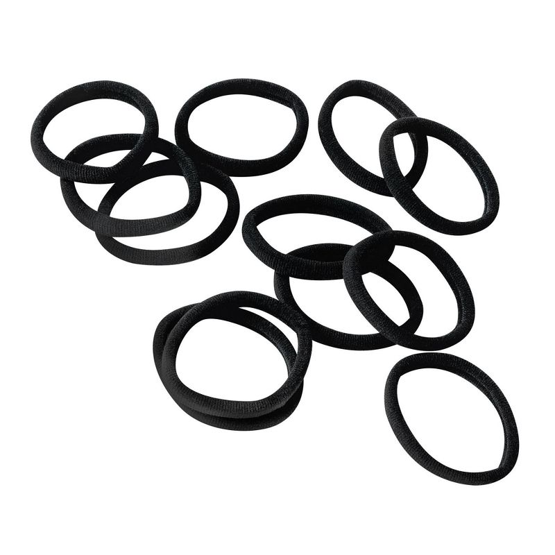 Gimme Beauty Medium Hair Tie Bands - Black - 12ct, 3 of 9