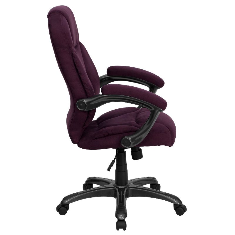 Emma and Oliver High Back Executive Ergonomic Office Chair with Silver Nylon Base and Arms, 3 of 5