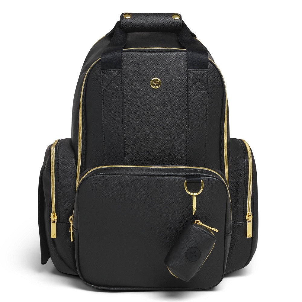 Huggies Signature Pack Diaper Bag - Black Leather