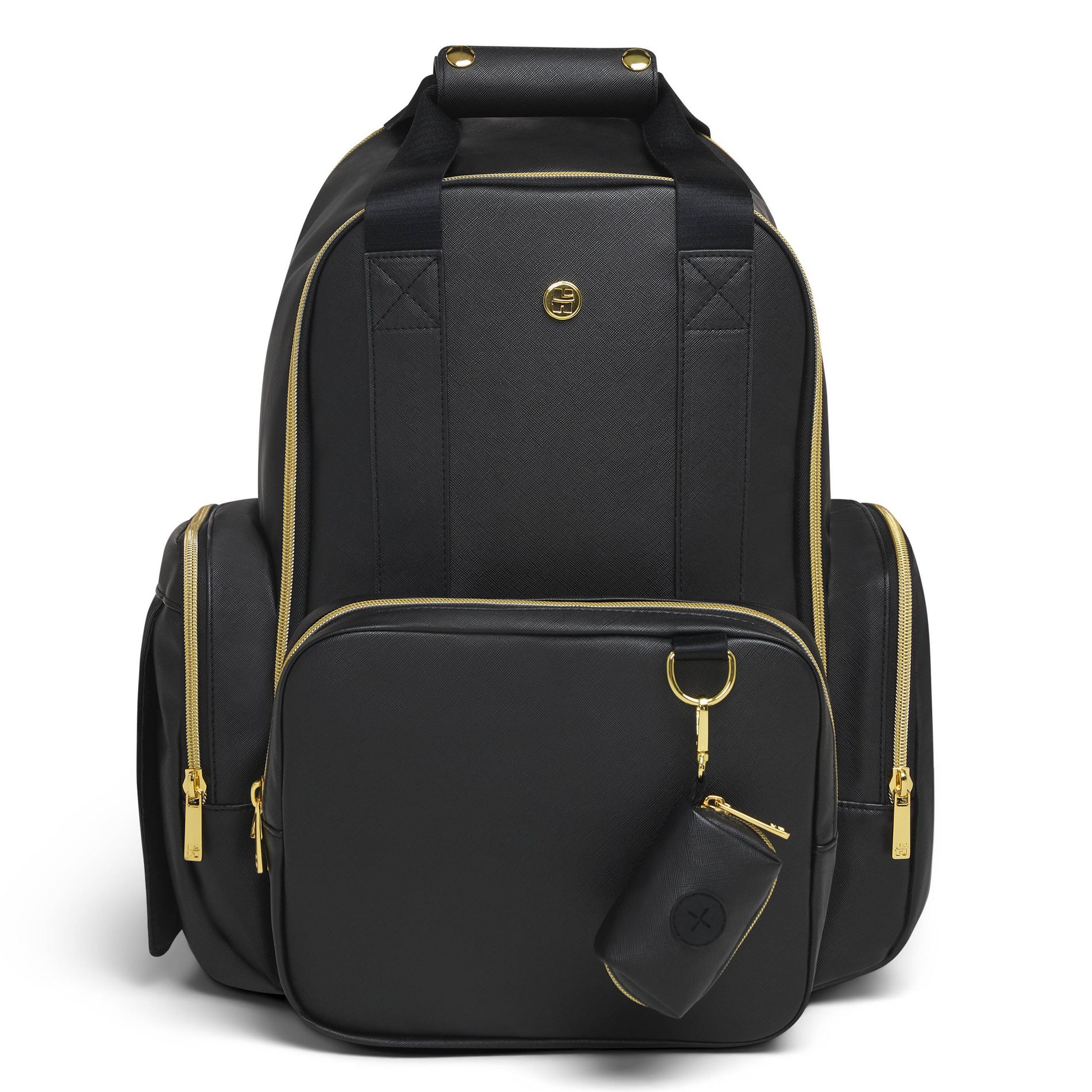 Huggies Signature Pack Diaper Bag - Black Leather