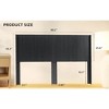 GDFStudio Eureka Modern Farmhouse Wall Mounted Fluted Wood Headboard with Wingback Design - 3 of 4