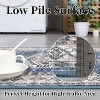 Vintage Floral Washable Rug - Low-Pile Non-Slip Carpet Stain Resistant Machine Washable for Living Room Bedroom Bathroom Entryway - 4 of 4