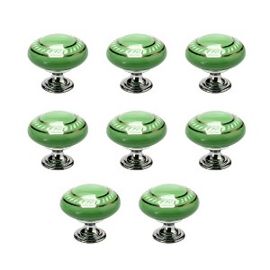 Unique Bargains Ceramic DIY Corrosion-Resistant Dressing Table Cabinet Knob 8 Pcs - 1 of 4