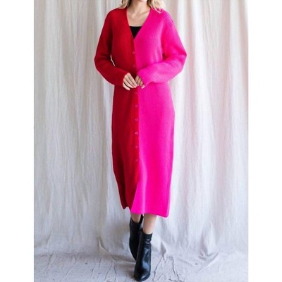 Women's Love Punch Colorblock Sweater - Jodifl
