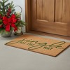 HomeRoots 24" X 36" Brown And Green Christmas Outdoor Coir Door Mat - 2 of 4