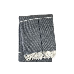 HomeRoots 51" X 67" Light Gray Cotton Woven Geometric Plush Throw Blanket with Fringe - 1 of 2